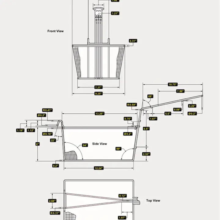 5 Tube Fryer SERV-WARE SGF-70N:L - Master