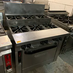 Six Burner Step Up Stove Standard Oven SOUTHBEND - Master
