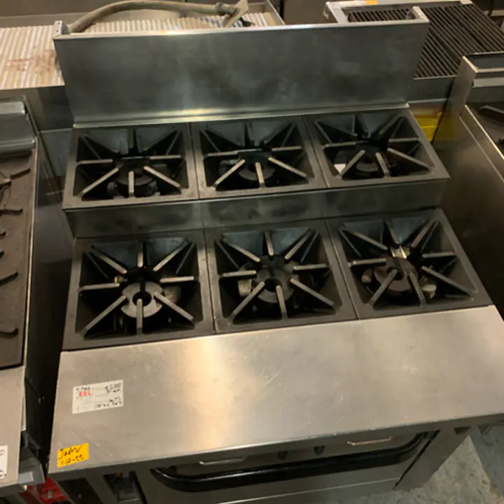 Six Burner Step Up Stove Standard Oven SOUTHBEND - Master