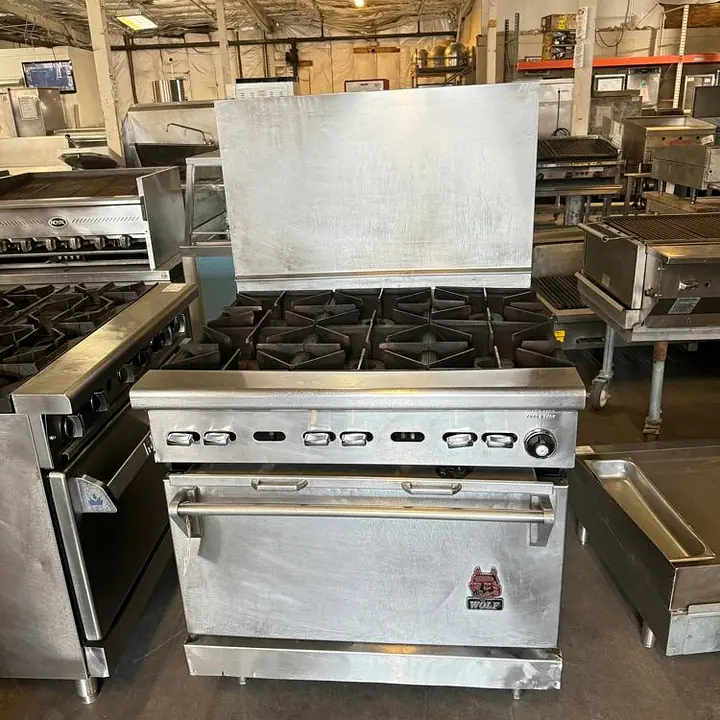 Six Burner Range Stove Oven WOLF - Master