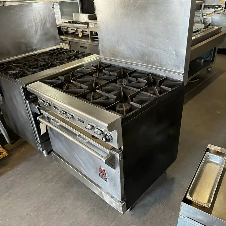 Six Burner Range Stove Oven WOLF - Master