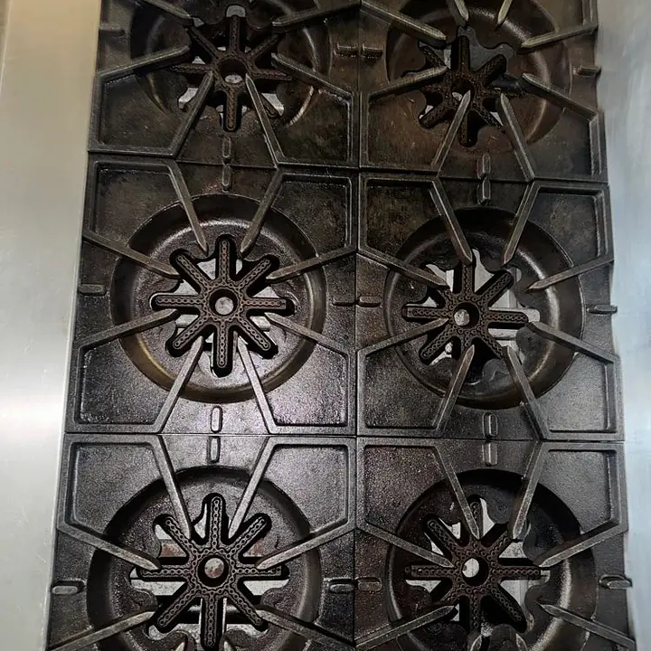 Six Burner Stove Combo With 24" Griddle and Ovens CASTLE - Master