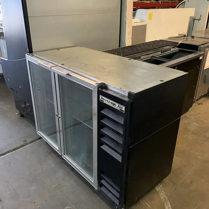 Two Glass Door BarBack Cooler BEVERAGE AIR BB48G - Master
