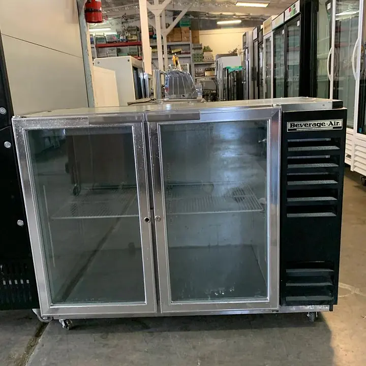 Two Glass Door BarBack Cooler BEVERAGE AIR BB48G - Master