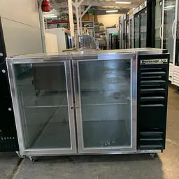 Two Glass Door BarBack Cooler BEVERAGE AIR BB48G - Master