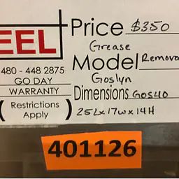 Grease Removal Goslyn  - Master