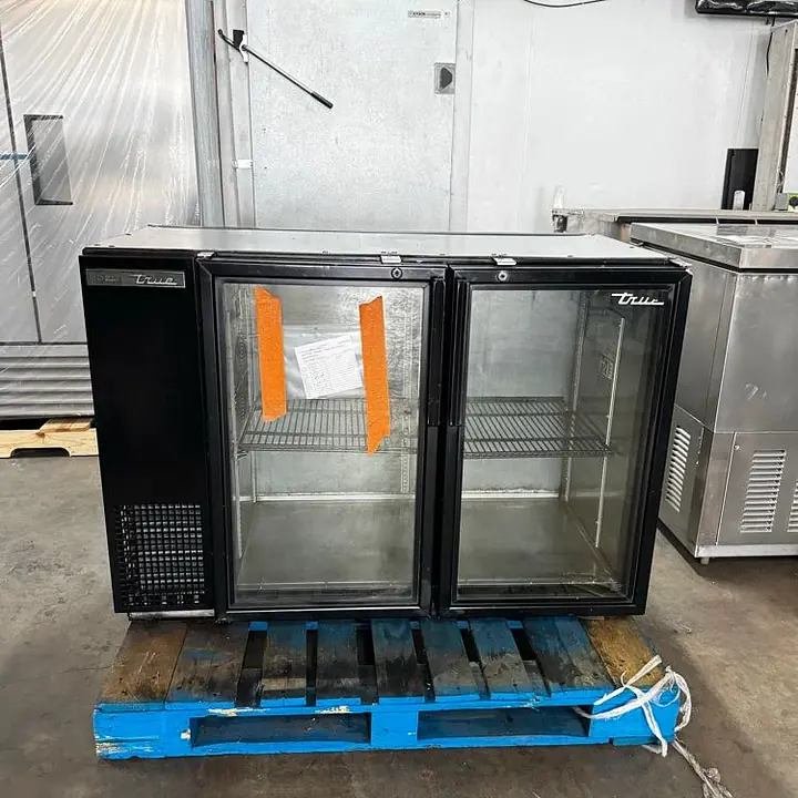 Back Bar Two Glass Door Refrigerator TRUE - Master
