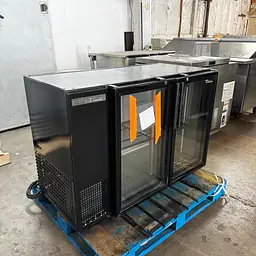 Back Bar Two Glass Door Refrigerator TRUE - Master