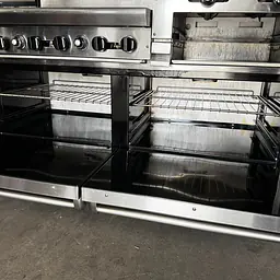 Six Burner Griddle Range Stove AMERICAN RANGE - Master