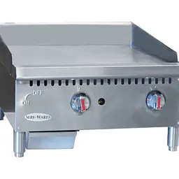2 Burner Manual Griddle 24” SERV-WARE SMGS-24 - Master