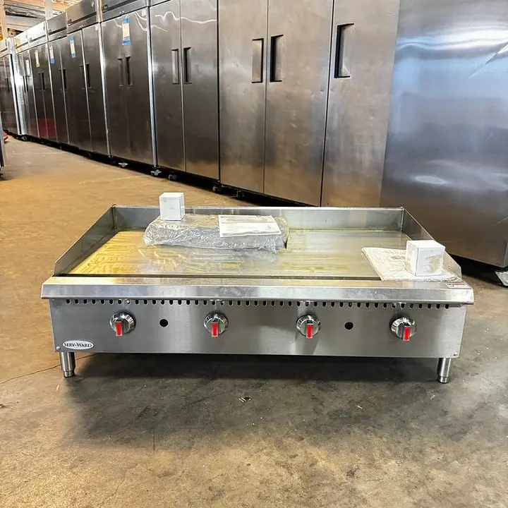4 Burner Thermostatic Griddle 48” SERV-WARE STGS-48 - Master