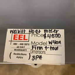 WELBILT 40 QT Mixer VARIMIXER - Master