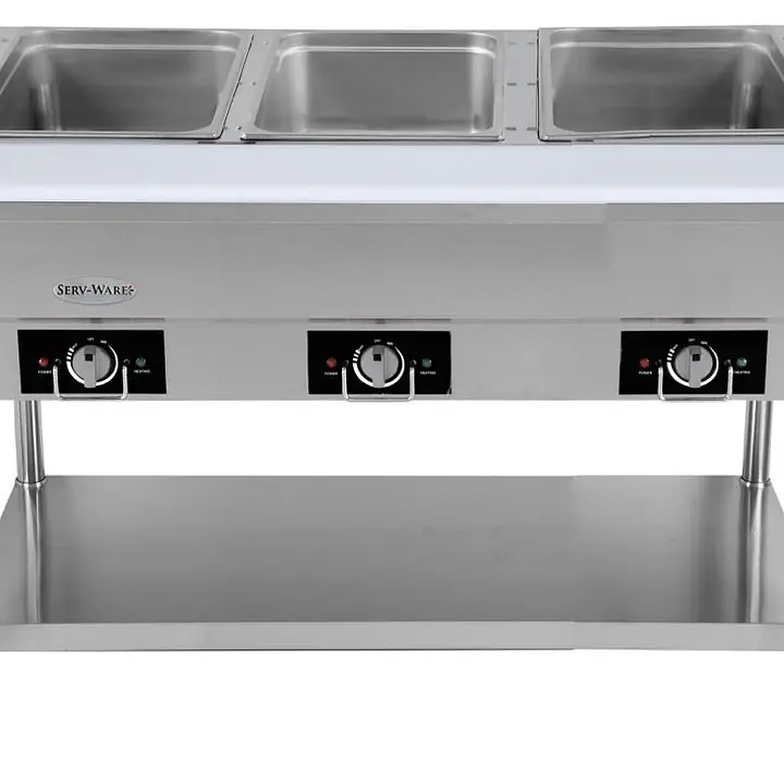 3 Bay Electric Hot Table SERV-SARE EST3-1 - Master