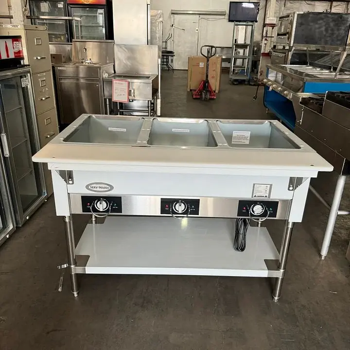 3 Bay Electric Hot Table SERV-SARE EST3-1 - Master