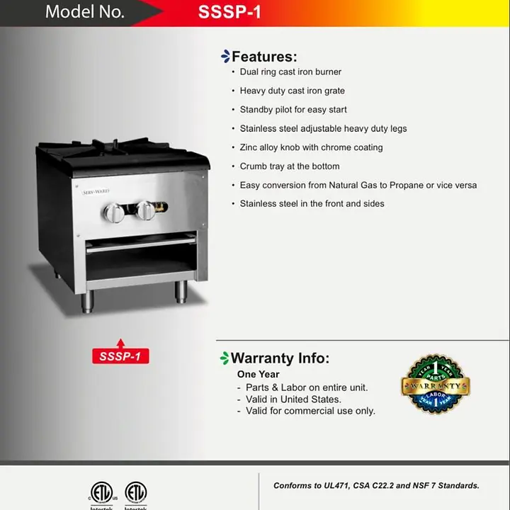Stock Pot SERV-WARE SSSP-1 - Master