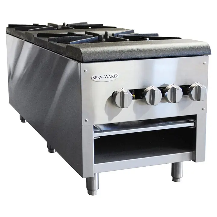 2 Burner Stock Pot SERV-WARE SSSP-2 - Master
