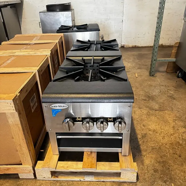 2 Burner Stock Pot SERV-WARE SSSP-2 - Master