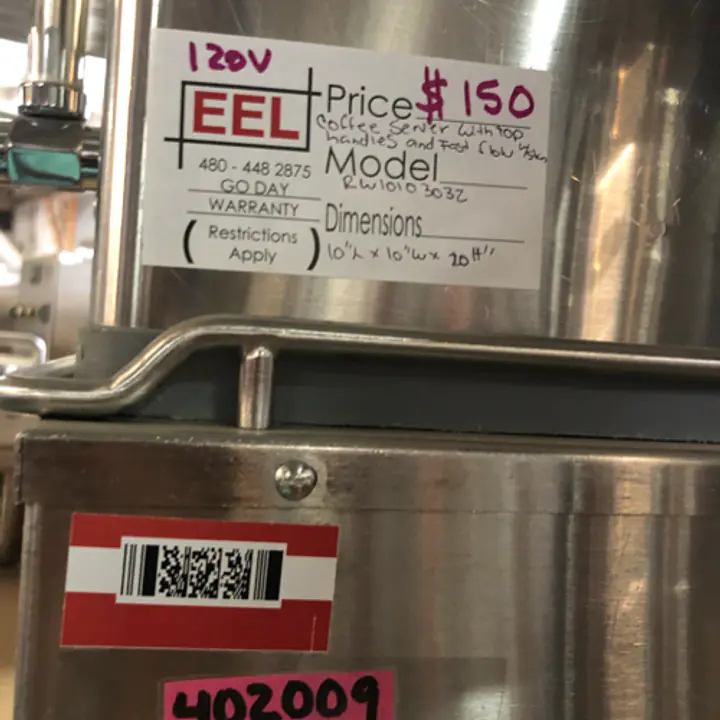 Coffee Server with Top Handles and Fast Flow Faucet with Stan  - Master