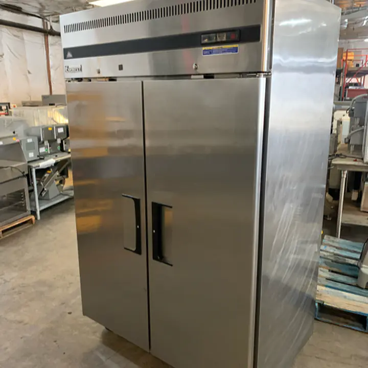 Stainless Steel Two Door Refrigerator TRUE - Master