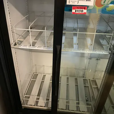 True GDM-41SL-48-HCLD Mini Double Glass Door Refrigerator  primary image