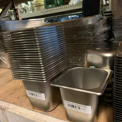 Stainless Steel Insert Pan 1/6 6" NEW primary image