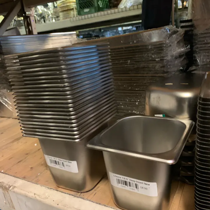 Stainless Steel Insert Pan 1/6 6" NEW - Master