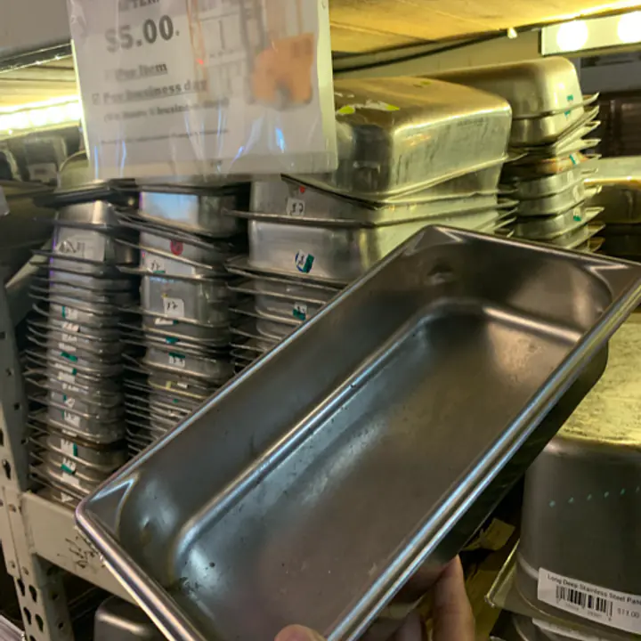 Stainless Steel Insert Pan 1/4 4" USED - Master