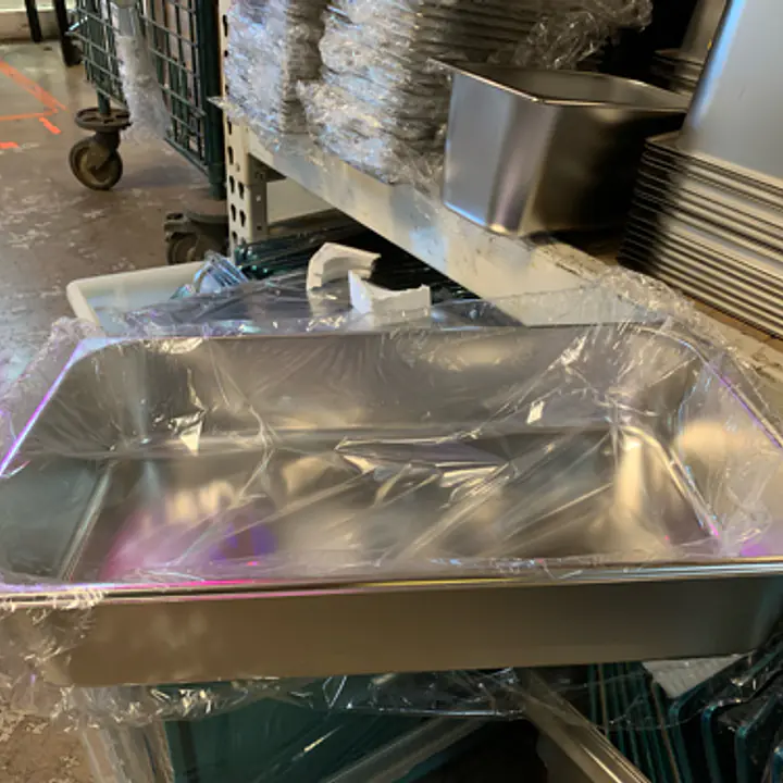 Stainless Steel Insert Pan Full Size 4" NEW - Master