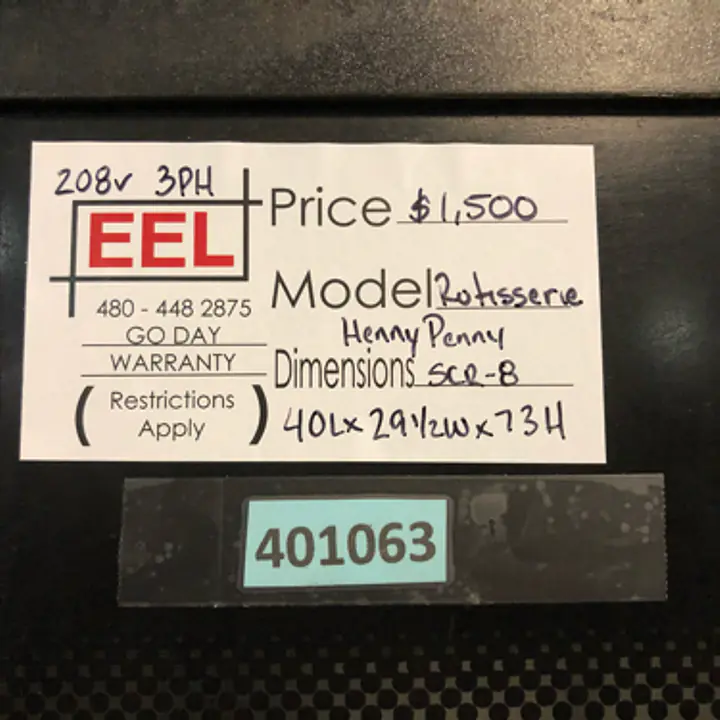 Rotisserie Henny Penny  - Master