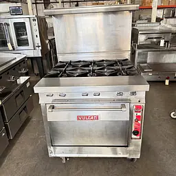 Vulcan 6 Burner with Convection Oven Natural Gas - Master