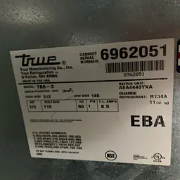 Taotronic Single Glass Door Refrigerator  - Master