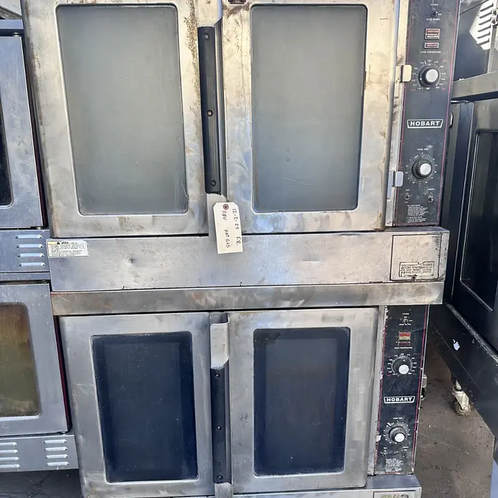 Hobart Double Stack Convection Oven Natural Gas - Master
