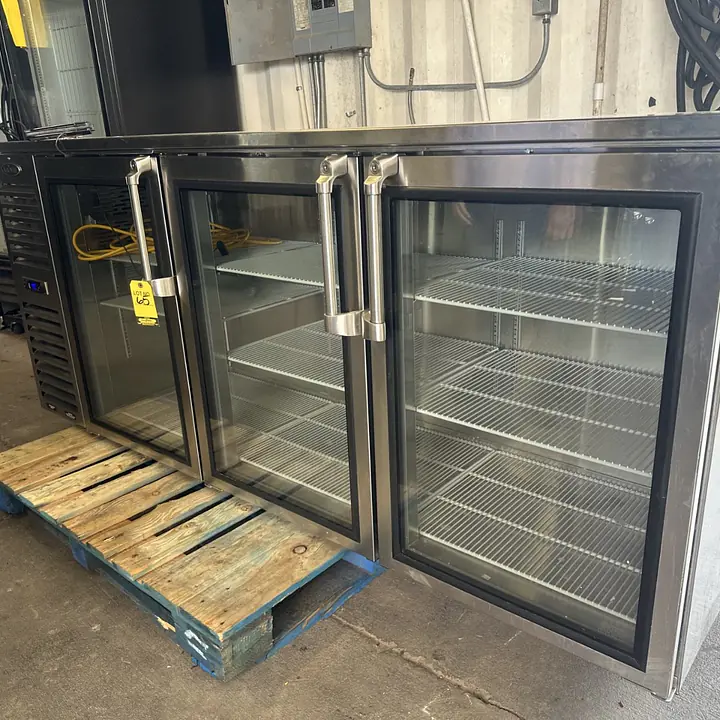 Krowne Bar Refrigerator 84" 3 Swinging Doors Stainless Steel - Master