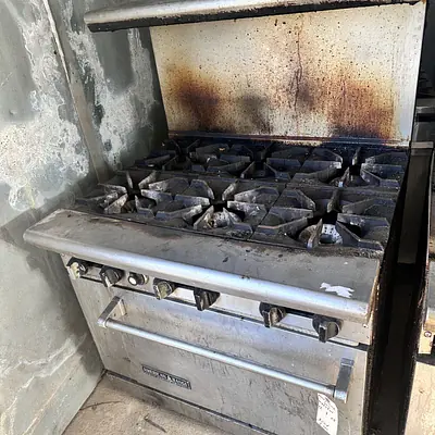 American Range 6 Burner Range with Oven Natural Gas primary image