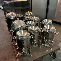 Set Of 2 Bon Chef Urn 3 Gal Coffee Or Tea Dispenser Stainless Steel - Master