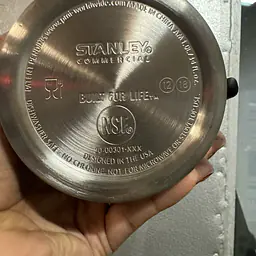 Stanley Commercial 10-00744-004 ErgoServ Creamer with ID Socks, 1 Liter, Brushed - Master