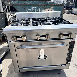 ROYAL 6 Burner Stove With Convection Oven - Master