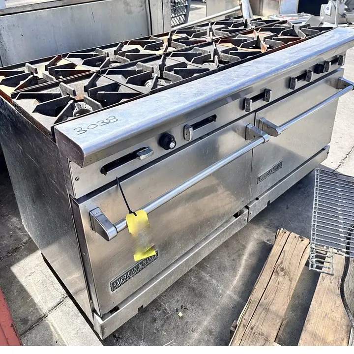 American Range 10 Burner with two Ovens Natural Gas - Master