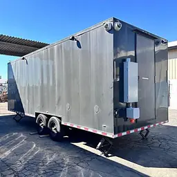 Fully Equipped Food Trailer Southern Dimensions Group Black Food Trailer - Master
