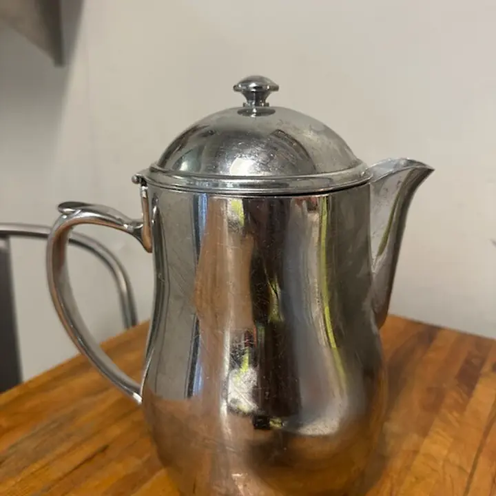 Vintage Oneida Water Pitcher with Lid  Stainless Steel - Master