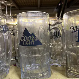Vintage Coors Light Glass Beer Mug - Master