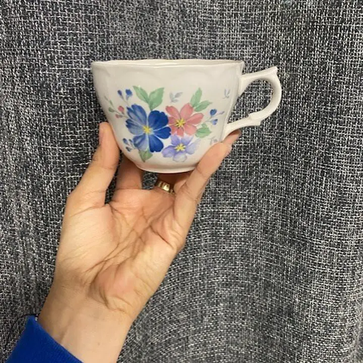 Nikko Provincial Designs Japan China Dauphine TEA CUP lot of 4 - Master