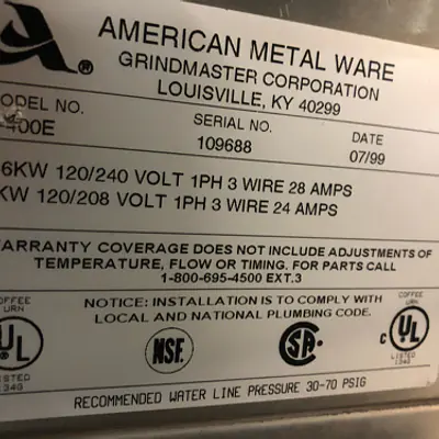 America Metal Ware Commercial Coffee Brewer  secondary image