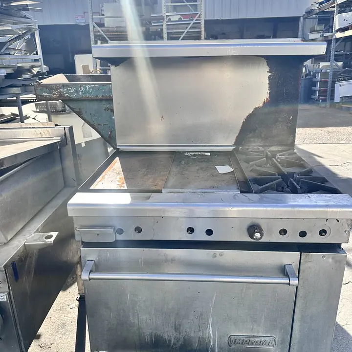 Imperial Griddle Two Burners and Oven Natural Gas - Master
