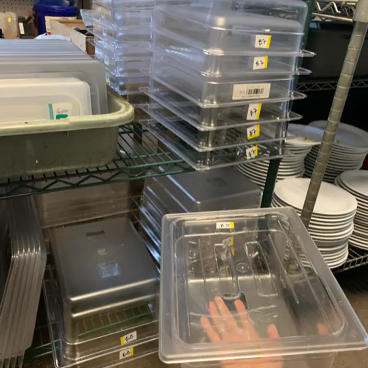 Clear Cambro Insert 1/2 SIZED NEW - Master