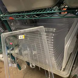 Clear Cambro LID 1/2 SIZED NEW - Master