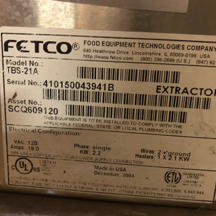 Coffee Brewer Fetco - Master