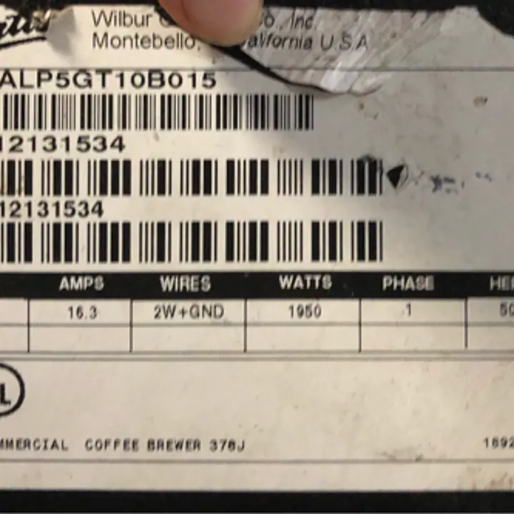 Coffee Brewer W/5 Warming  - Master