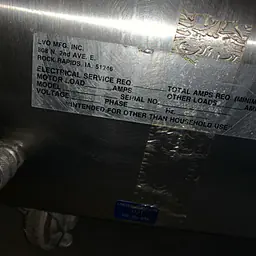 Dough Sheeter Moulder Dough Roller LVO SM24 - Master