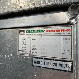 Cres-Cor Cook and hold cabinet  - Master